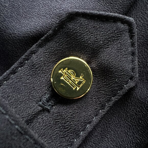 Navy Blue Belted Dress Size 16. Ralph Lauren. Women's A-line Classy Dress. - Picture 11 of 16